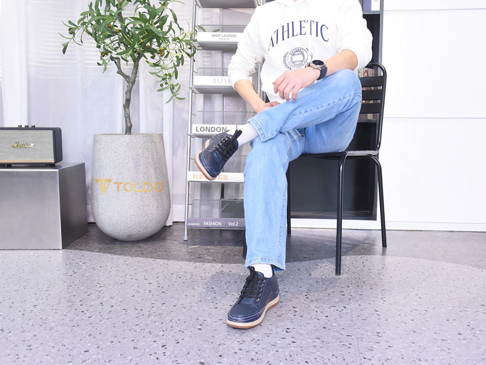 Giày cao 6cm thể thao da thật 14